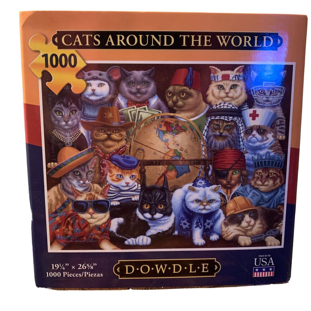 NEW Dowdle 1000 Piece Jigsaw Puzzle Cute Fluffy Cats and Kittens for Cat Lovers